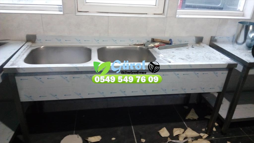   Çelik mangal inox paslanmaz krom endüstriyel mutfak fabrika otel restoran lokanta öğrenci yurdu yemekhane havalandırma Ankara esmatik 0549 549 76 09