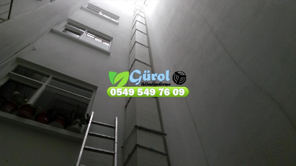   Ankara krom davlumbaz havalandırma sistemleri baca çift cidarlı baca evyeli tezgah çalışma tezgahı esmatik rüzgar gülü 0549 549 76 09