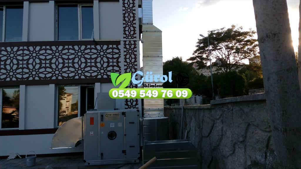   Endüstriyel mutfak inox ürünleri davlumbaz lı içi tuğlalı paslanmaz malzeme olarak üretilir havalandırma sistemleri 0549 549 76 09