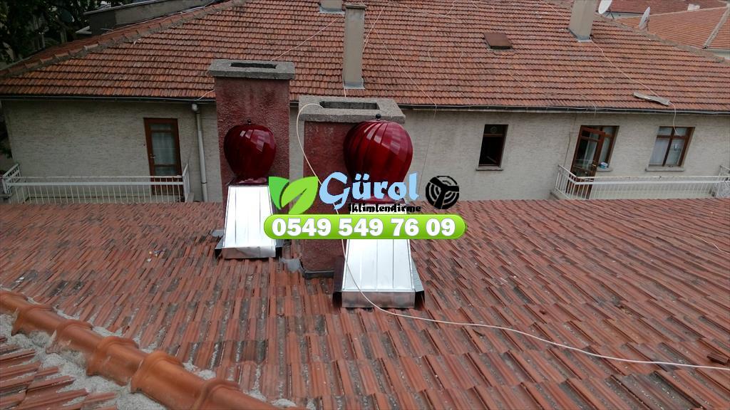   Kendiliğinden dönebilen, baca üstü esmatik pervane beyaz esmatik 0549 549 76 09