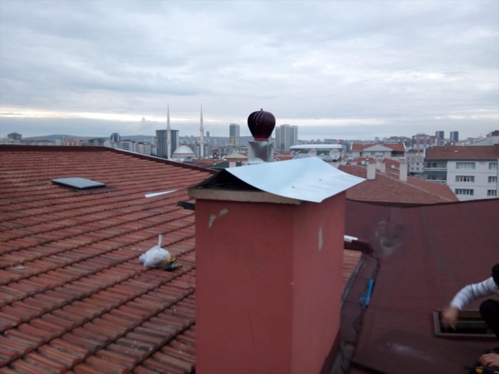   Esmatik Ankara esmatik baca salyangozu rüzgar gülü havalandırma krom davlumbaz evyeli tezgah paslanmaz 0549 549 76 09