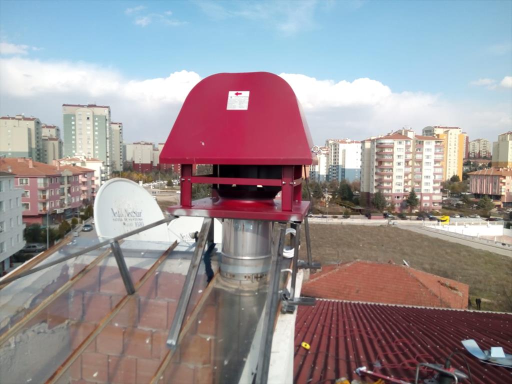   Ankara krom davlumbaz havalandırma sistemleri baca çift cidarlı baca evyeli tezgah çalışma tezgahı esmatik rüzgar gülü 0549 549 76 09